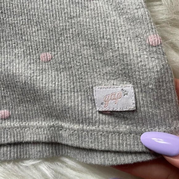 Grey and Pink Polka Dot Tank Top - Picture 6 of 8